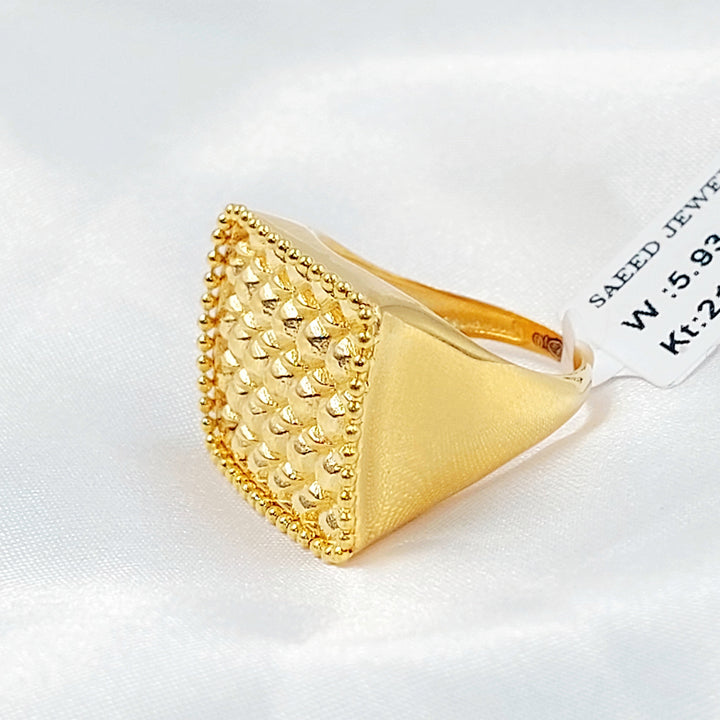 Deluxe Ring Made of 21K Gold by Saeed Jewelry 