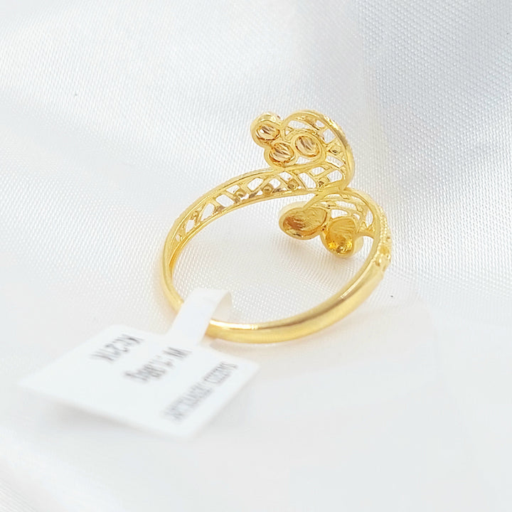 Deluxe Ring Made of 21K Gold by Saeed Jewelry 