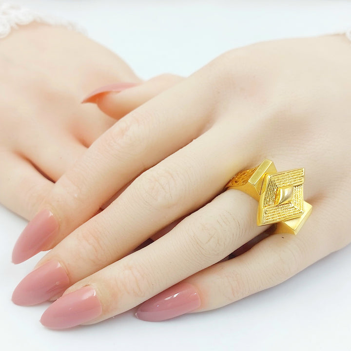 Deluxe Ring Made of 21K Gold by Saeed Jewelry 