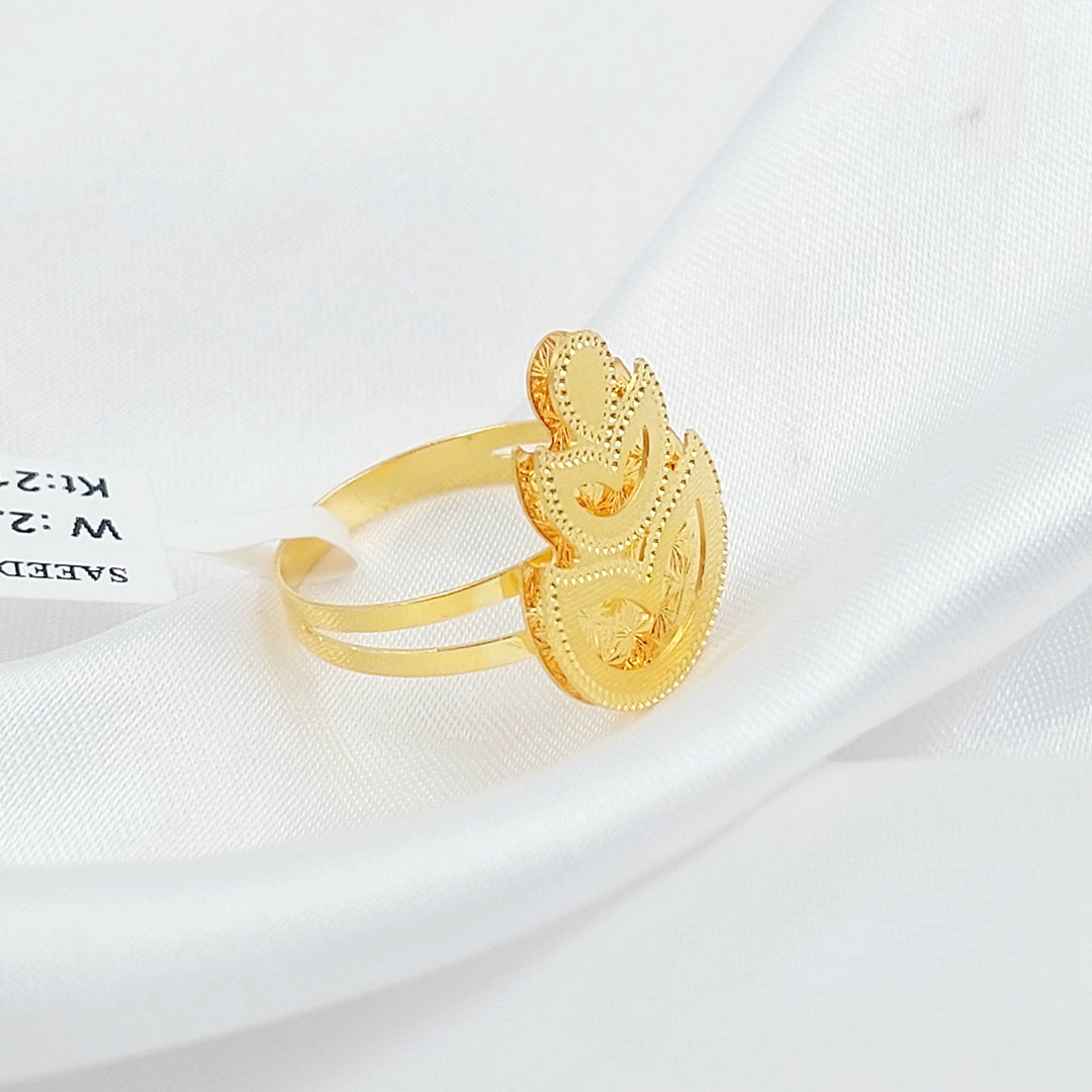 Deluxe Ring Made of 21K Gold by Saeed Jewelry 