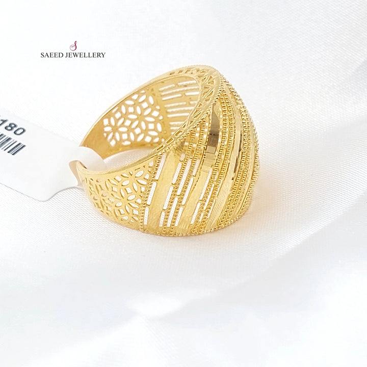 Deluxe Ring Made of 21K Gold by Saeed Jewelry 