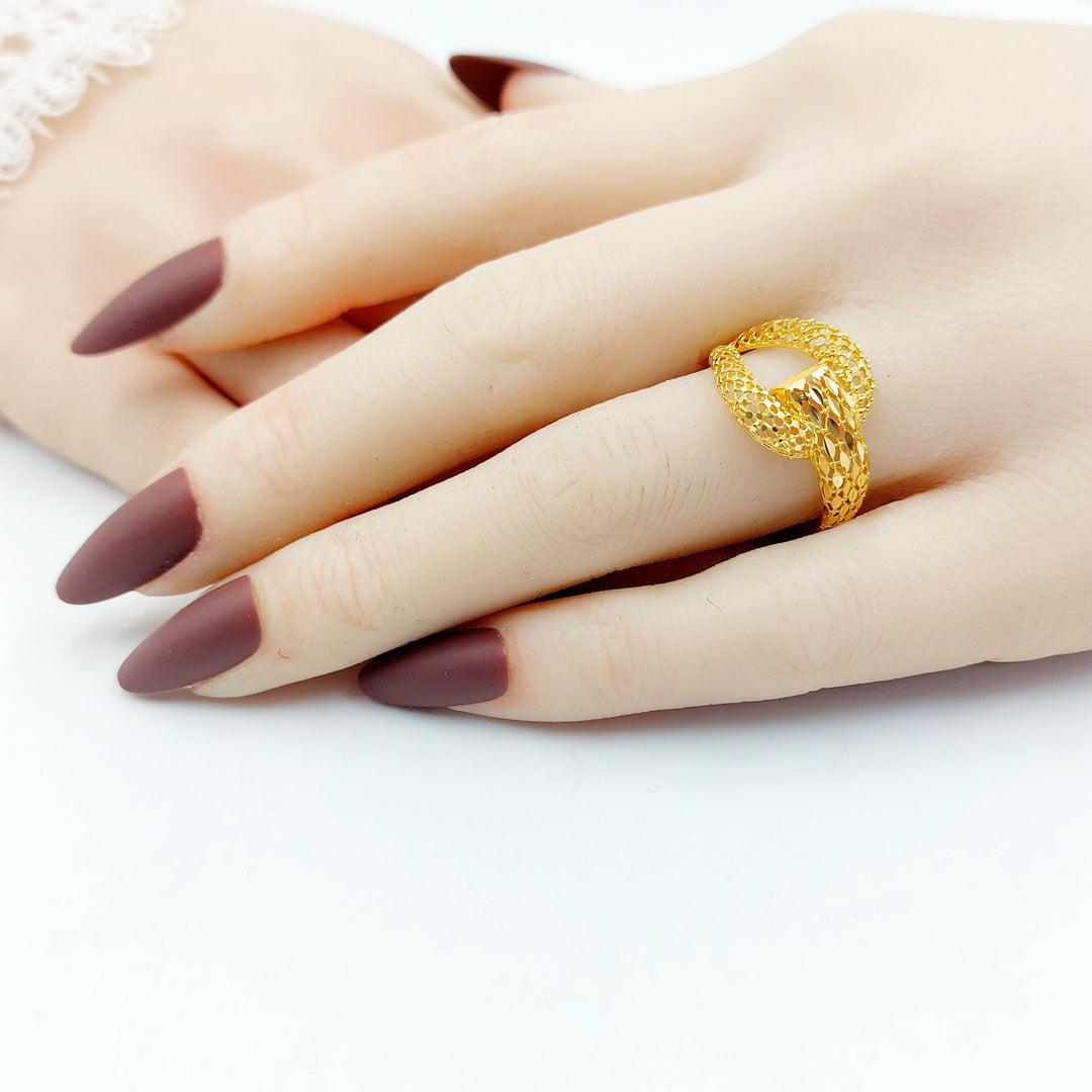 21K خاتم اكسترا-مجوهرات الشيخ سعيد-Saeed Jewelry 