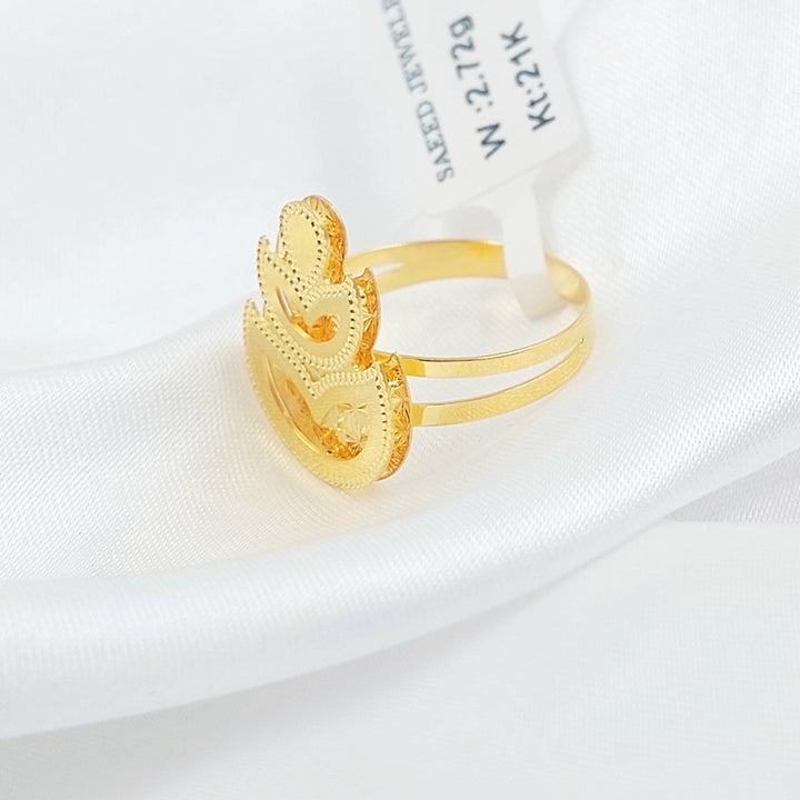 Deluxe Ring Made of 21K Gold by Saeed Jewelry 
