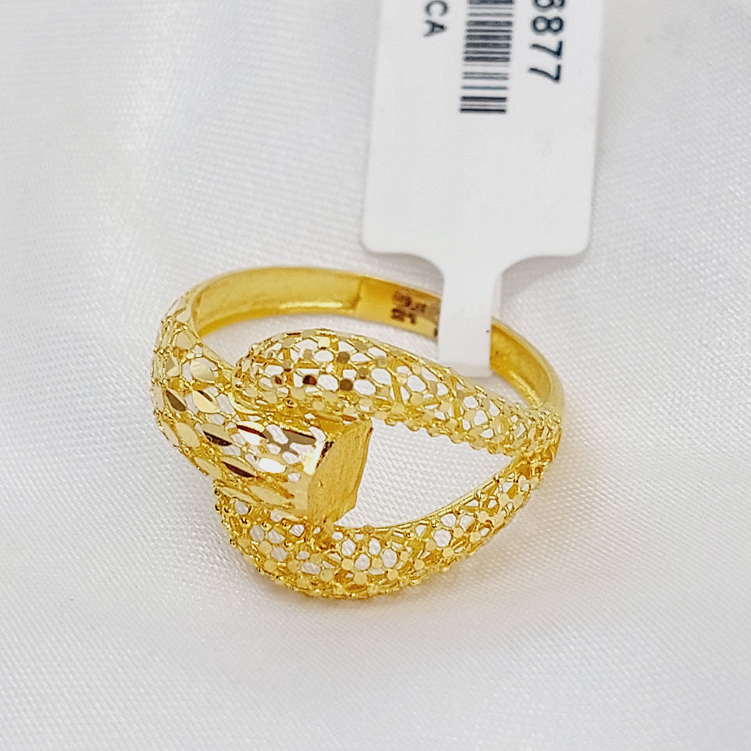 21K خاتم اكسترا-مجوهرات الشيخ سعيد-Saeed Jewelry 
