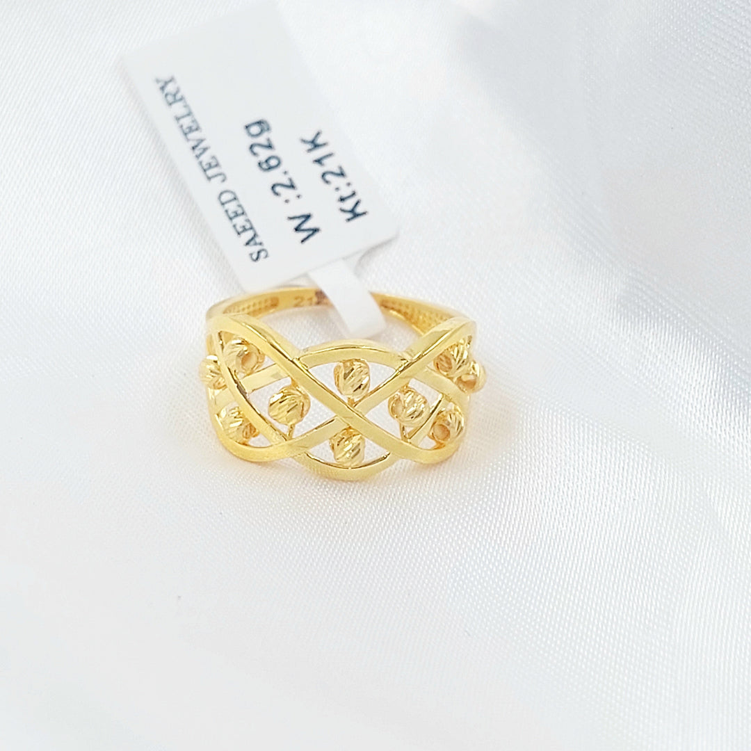 Deluxe Ring Made of 21K Gold by Saeed Jewelry 