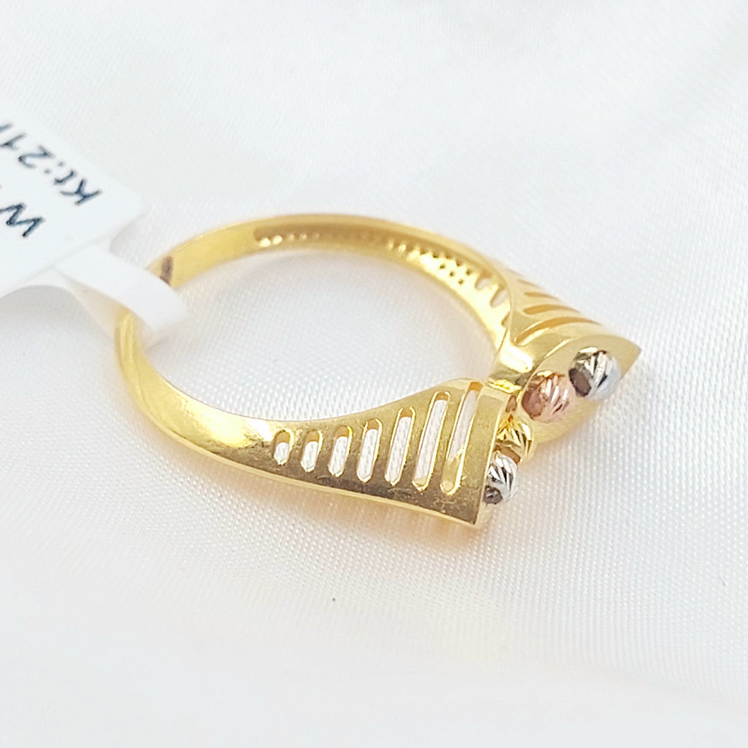 Deluxe Ring Made of 21K Gold by Saeed Jewelry 