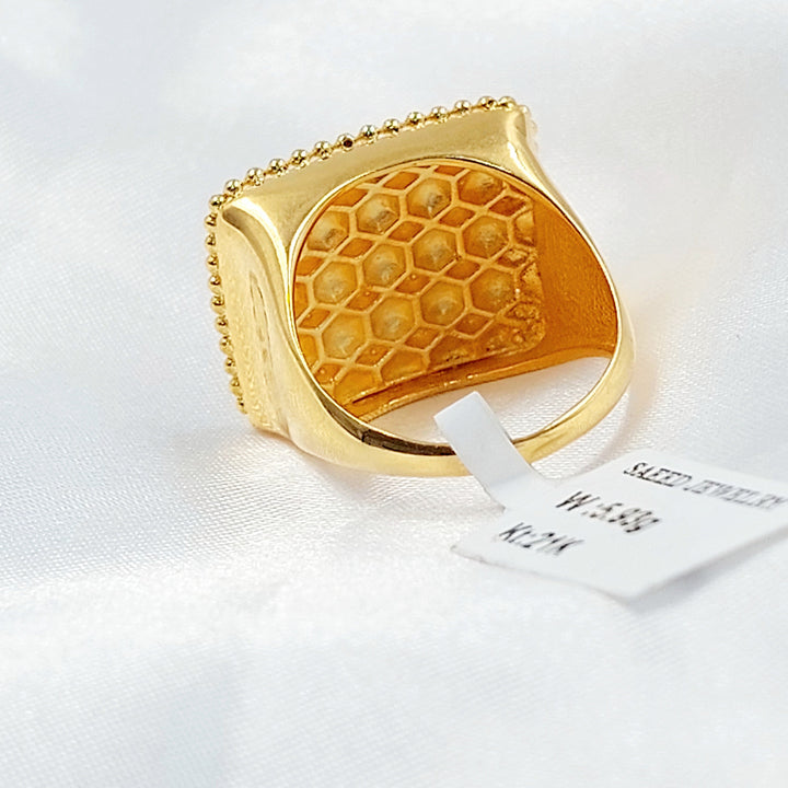 Deluxe Ring Made of 21K Gold by Saeed Jewelry 