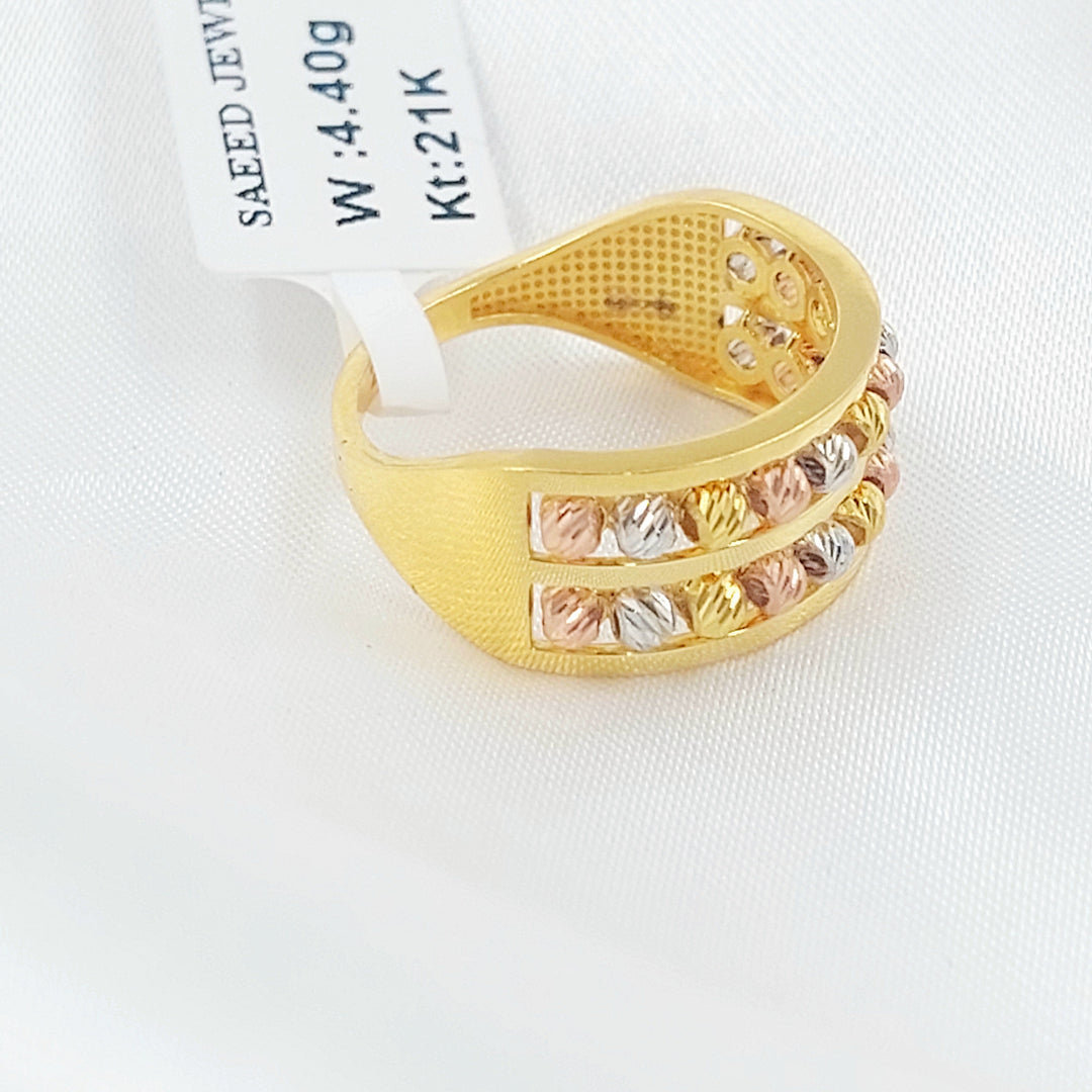 Deluxe Ring Made of 21K Gold by Saeed Jewelry 