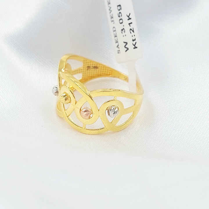 Deluxe Ring Made of 21K Gold by Saeed Jewelry 