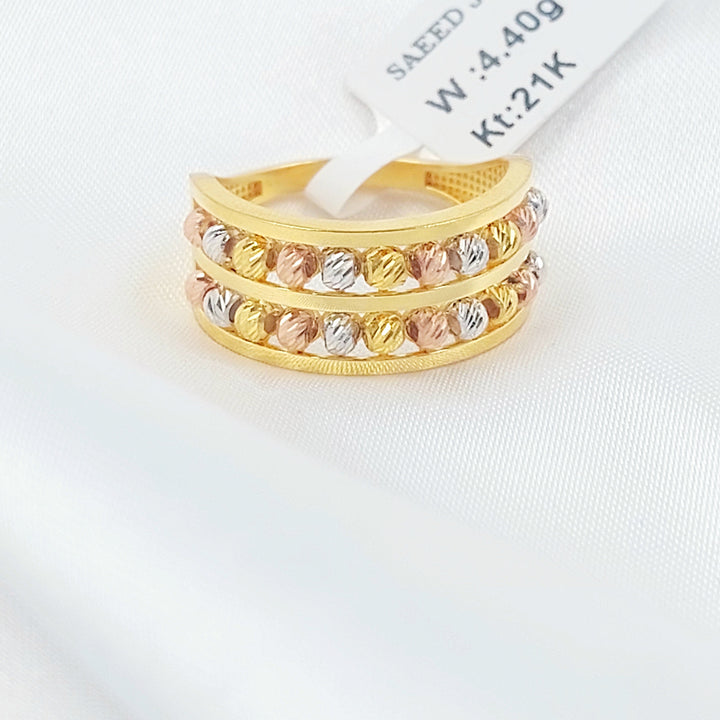 Deluxe Ring Made of 21K Gold by Saeed Jewelry 