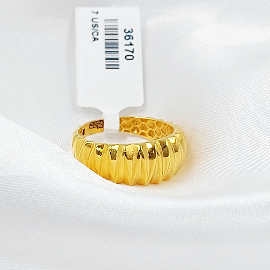 Deluxe Ring Made of 21K Gold by Saeed Jewelry 
