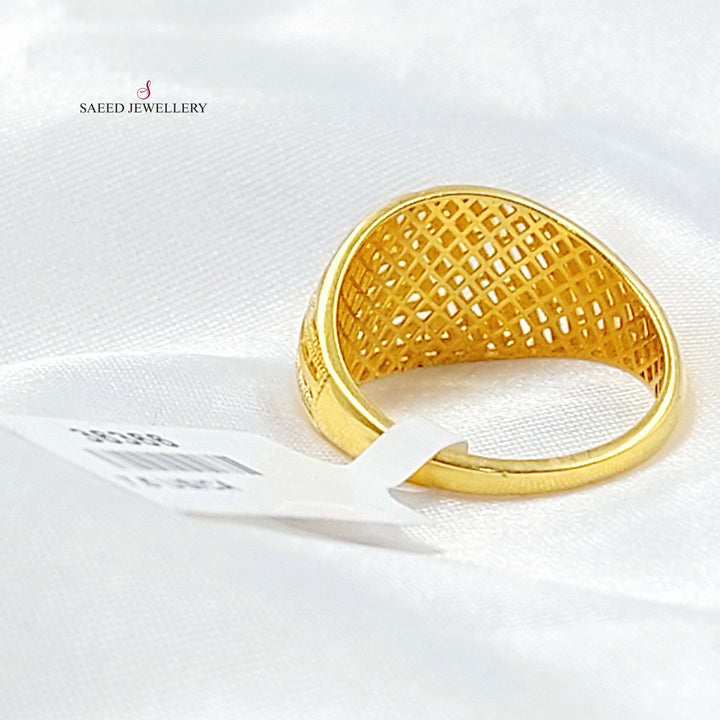 Deluxe Ring Made of 21K Gold by Saeed Jewelry 