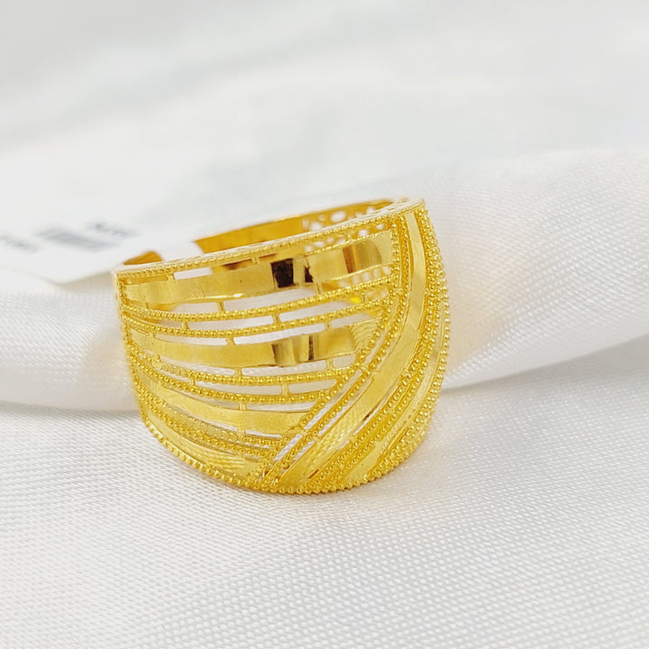 21K خاتم اكسترا-مجوهرات الشيخ سعيد-Saeed Jewelry 