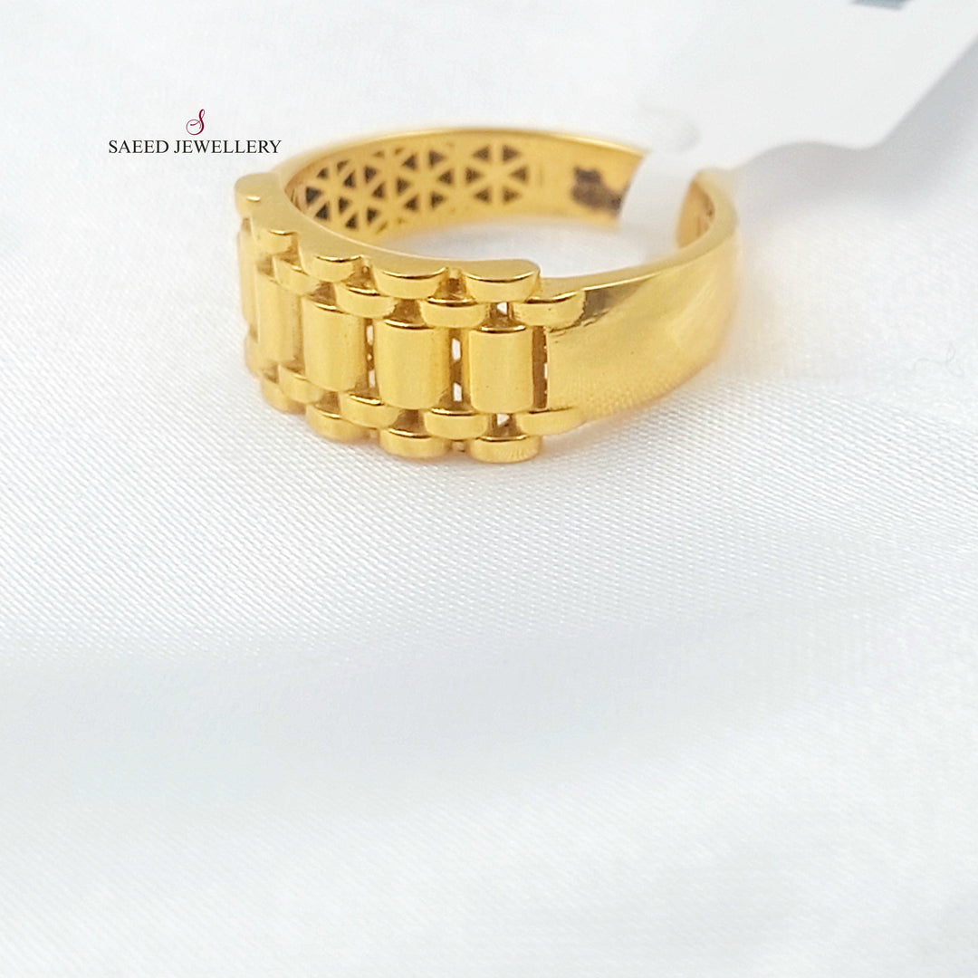 Deluxe Ring Made of 21K Gold by Saeed Jewelry 
