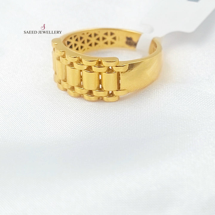 Deluxe Ring Made of 21K Gold by Saeed Jewelry 
