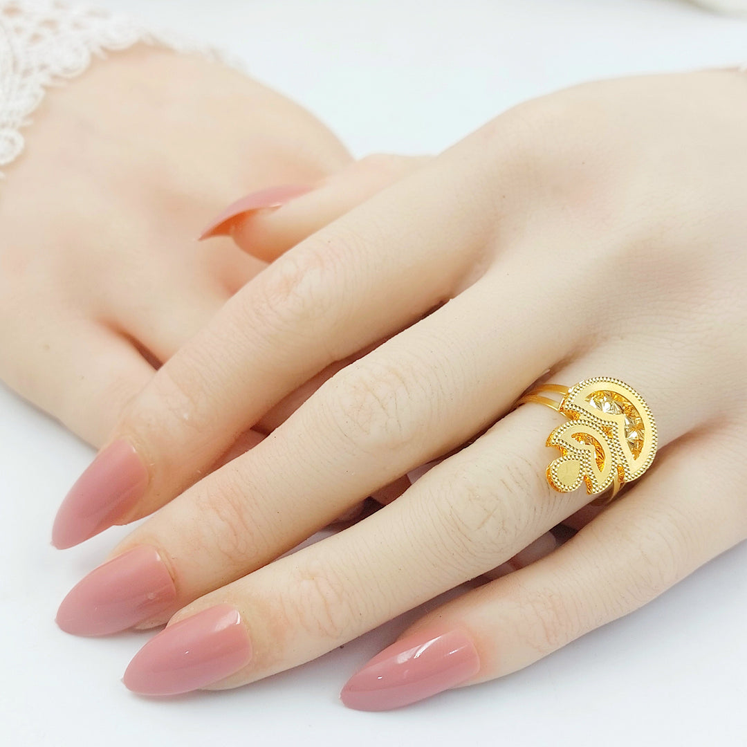 Deluxe Ring Made of 21K Gold by Saeed Jewelry 