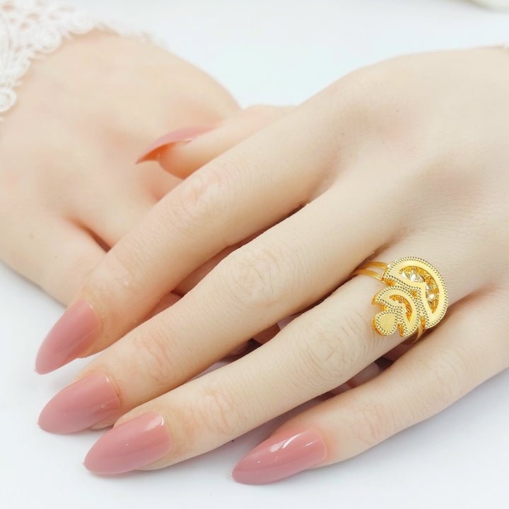 Deluxe Ring Made of 21K Gold by Saeed Jewelry 