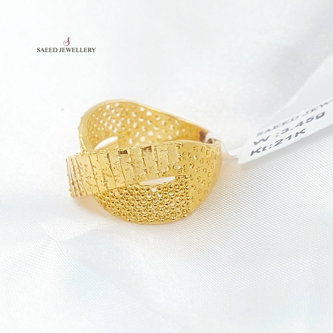 Deluxe Ring Made of 21K Gold by Saeed Jewelry 