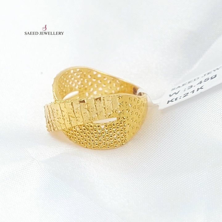 Deluxe Ring Made of 21K Gold by Saeed Jewelry 