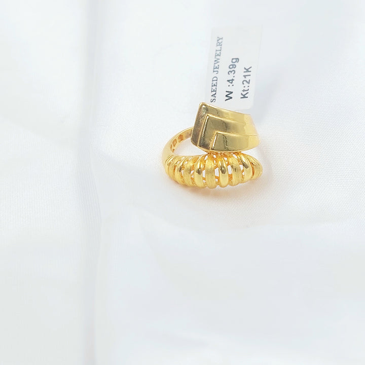 Deluxe Snake Ring Made of 21K Gold by Saeed Jewelry 