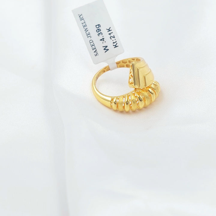 Deluxe Snake Ring Made of 21K Gold by Saeed Jewelry 
