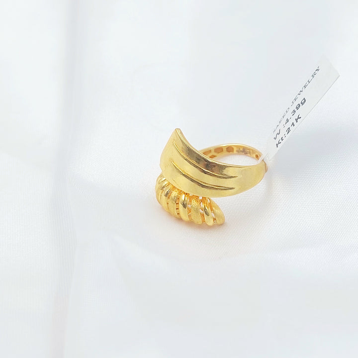 Deluxe Snake Ring Made of 21K Gold by Saeed Jewelry 