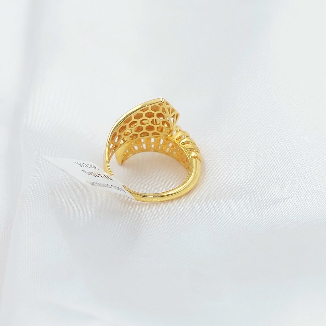 Deluxe Snake Ring Made of 21K Gold by Saeed Jewelry 