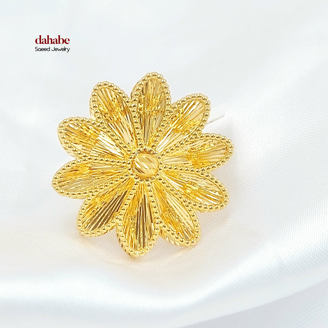 21K Gold Sun Bar Ring