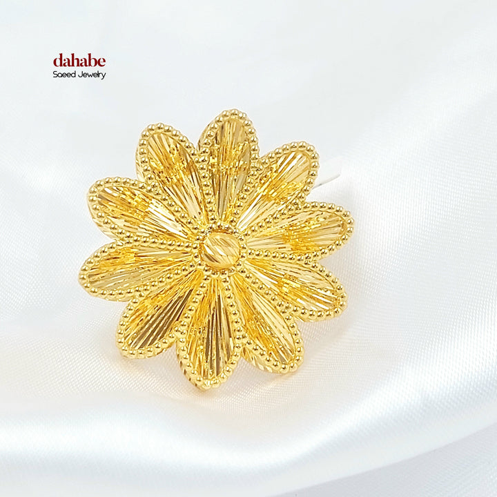 21K Gold Sun Bar Ring