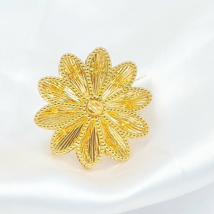 21K خاتم شمس اكسترا-مجوهرات الشيخ سعيد-Saeed Jewelry 