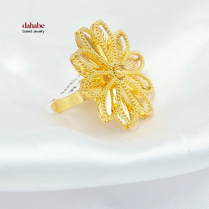 21K Gold Sun Ring