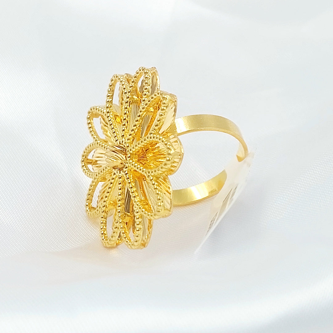 21K خاتم شمس اكسترا-مجوهرات الشيخ سعيد-Saeed Jewelry 