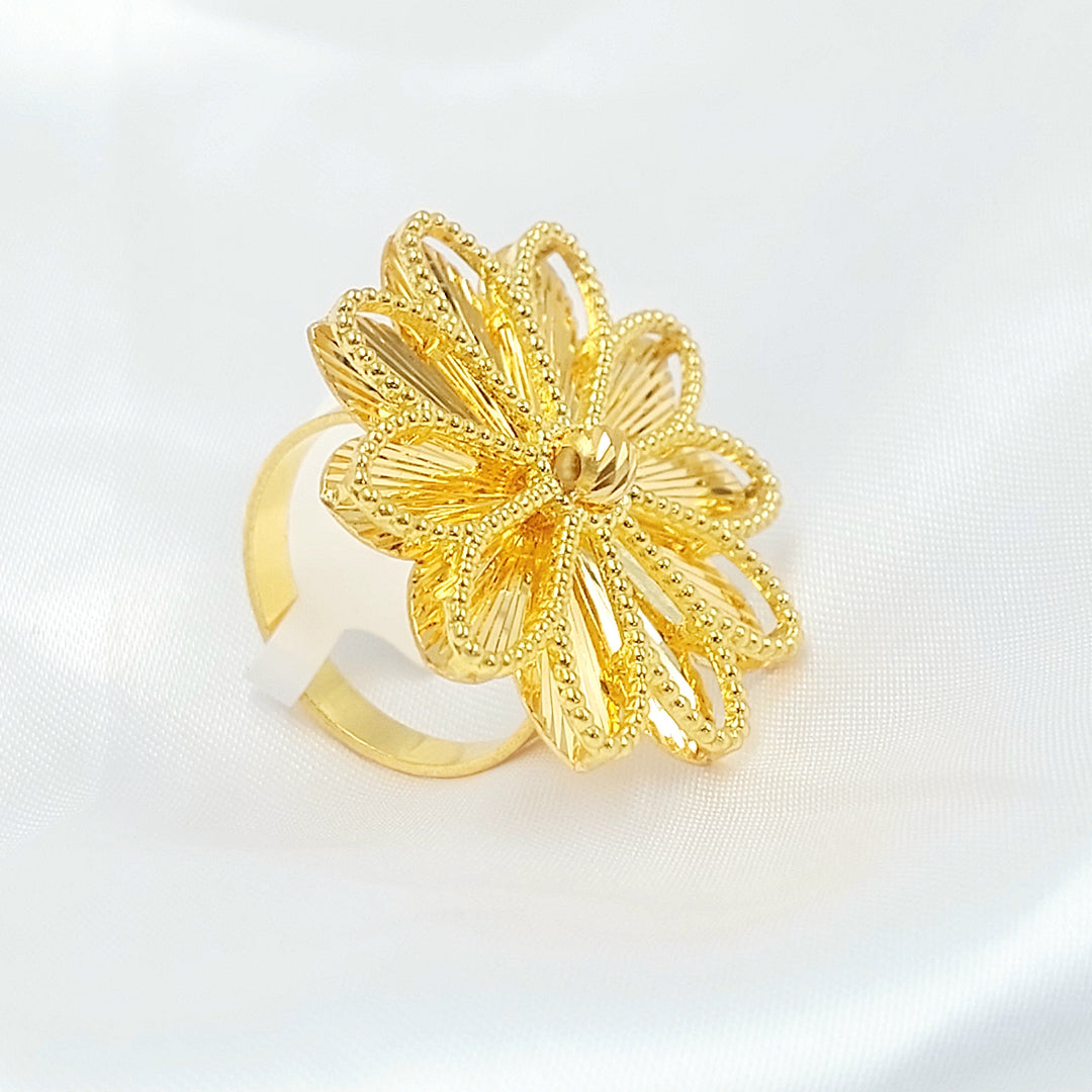 21K خاتم شمس اكسترا-مجوهرات الشيخ سعيد-Saeed Jewelry 