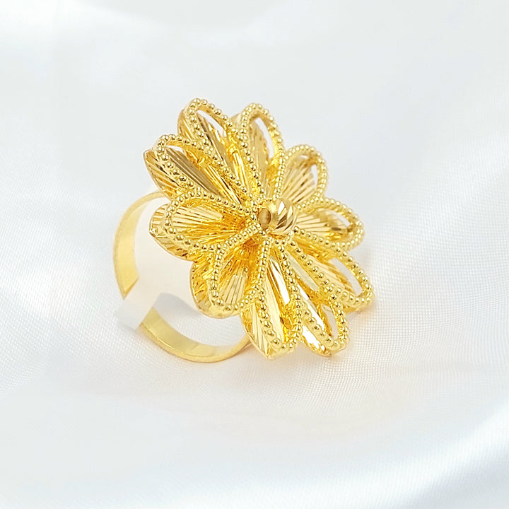 21K خاتم شمس اكسترا-مجوهرات الشيخ سعيد-Saeed Jewelry 