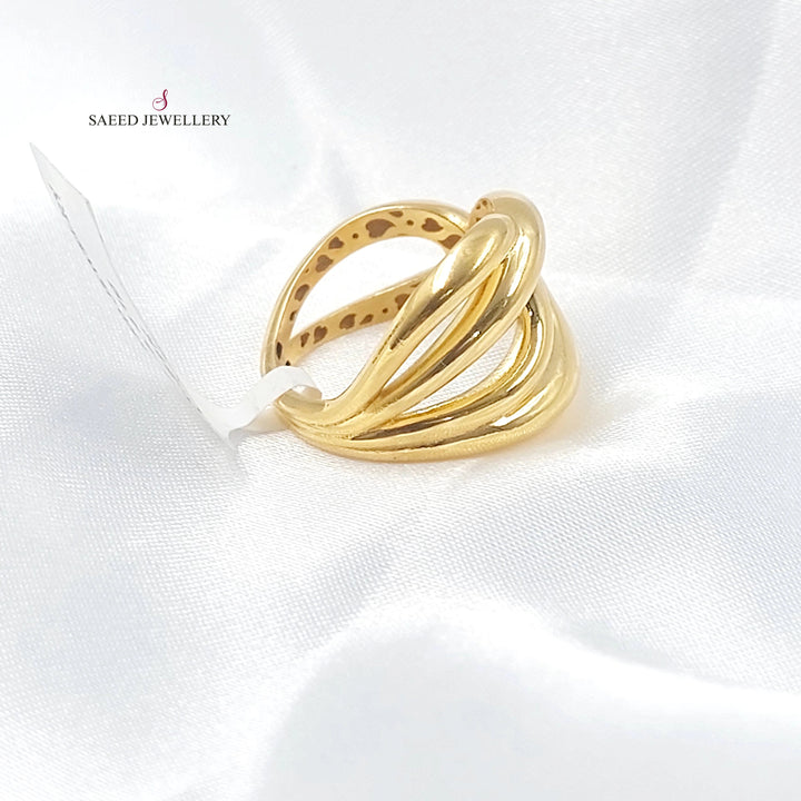 Deluxe Tie Ring Made of 21K Gold by Saeed Jewelry 