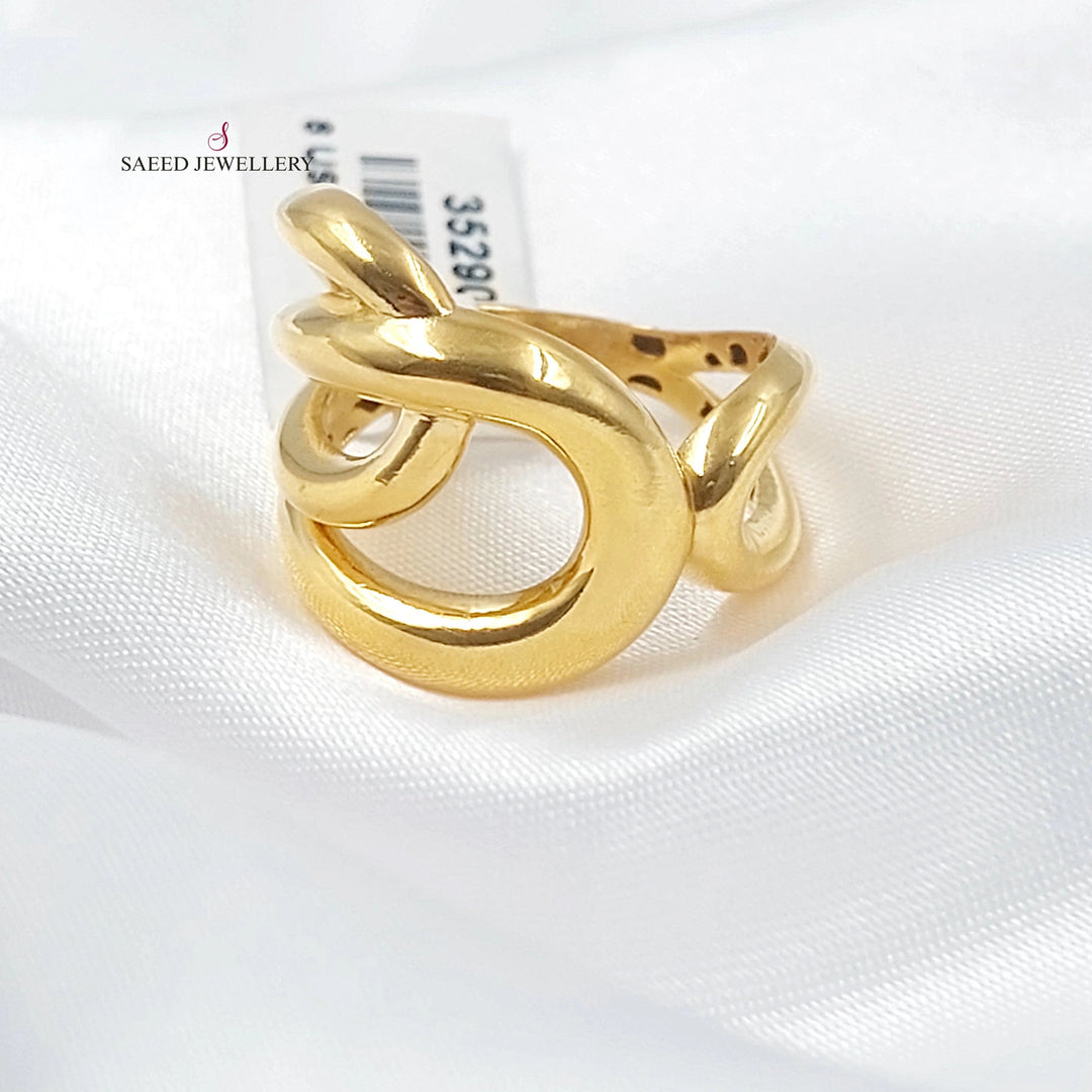 Deluxe Tie Ring Made of 21K Gold by Saeed Jewelry 