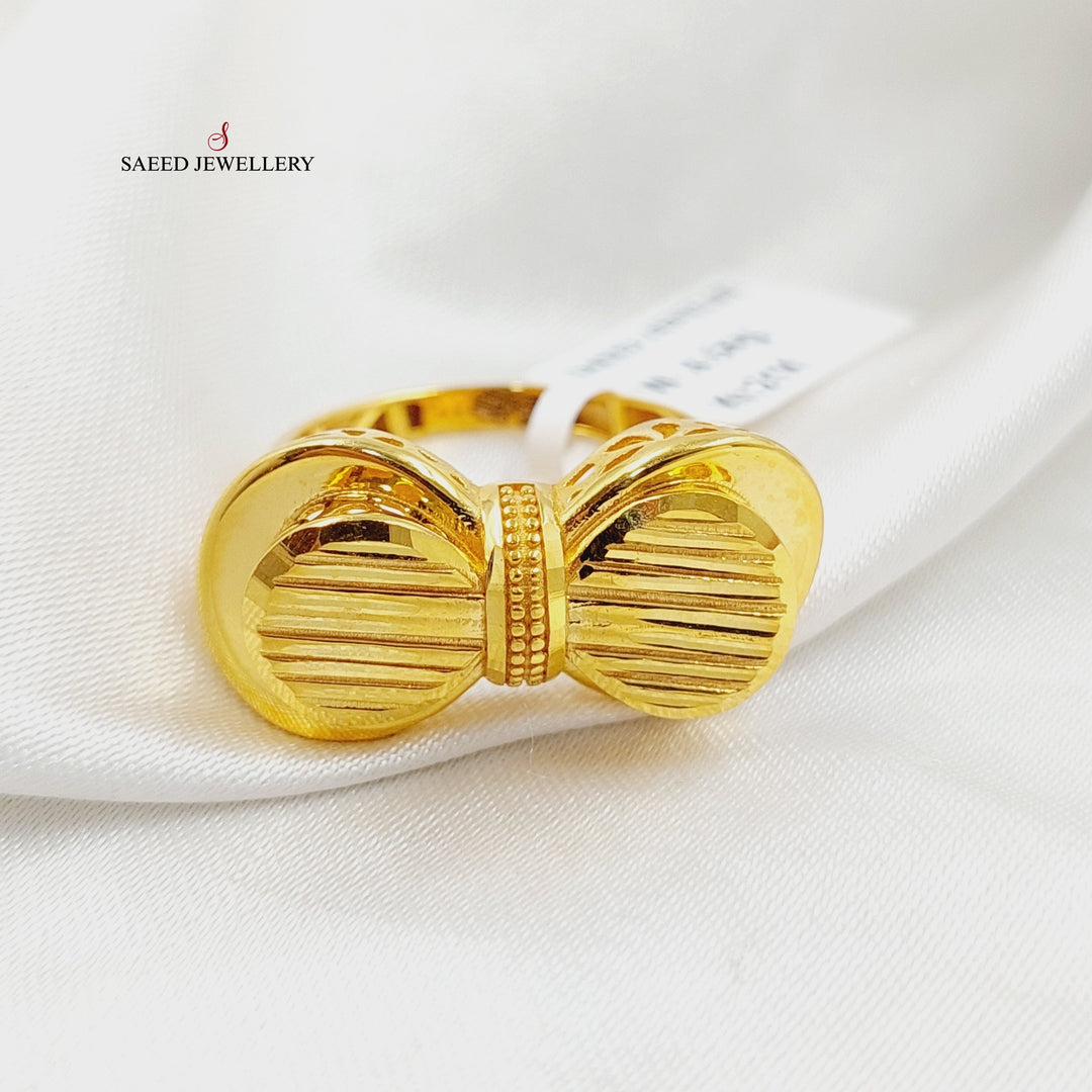 21K Gold Deluxe Tie Ring by Saeed Jewelry - Image 1