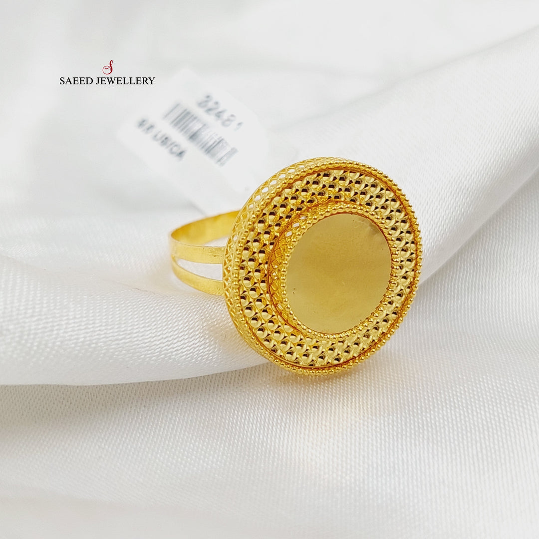 21K Gold Deluxe Turkish Ring by Saeed Jewelry - Image 3