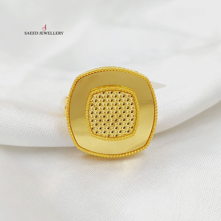 21K Gold Deluxe Turkish Ring by Saeed Jewelry - Image 1