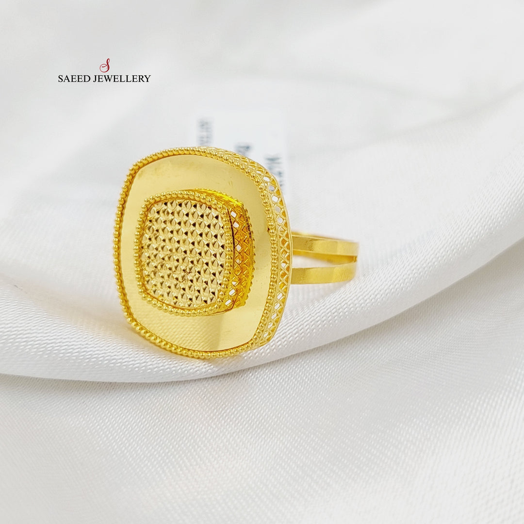 21K Gold Deluxe Turkish Ring by Saeed Jewelry - Image 2