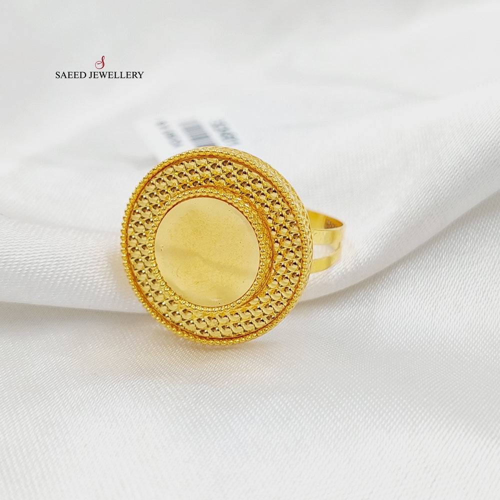 21K Gold Deluxe Turkish Ring by Saeed Jewelry - Image 2