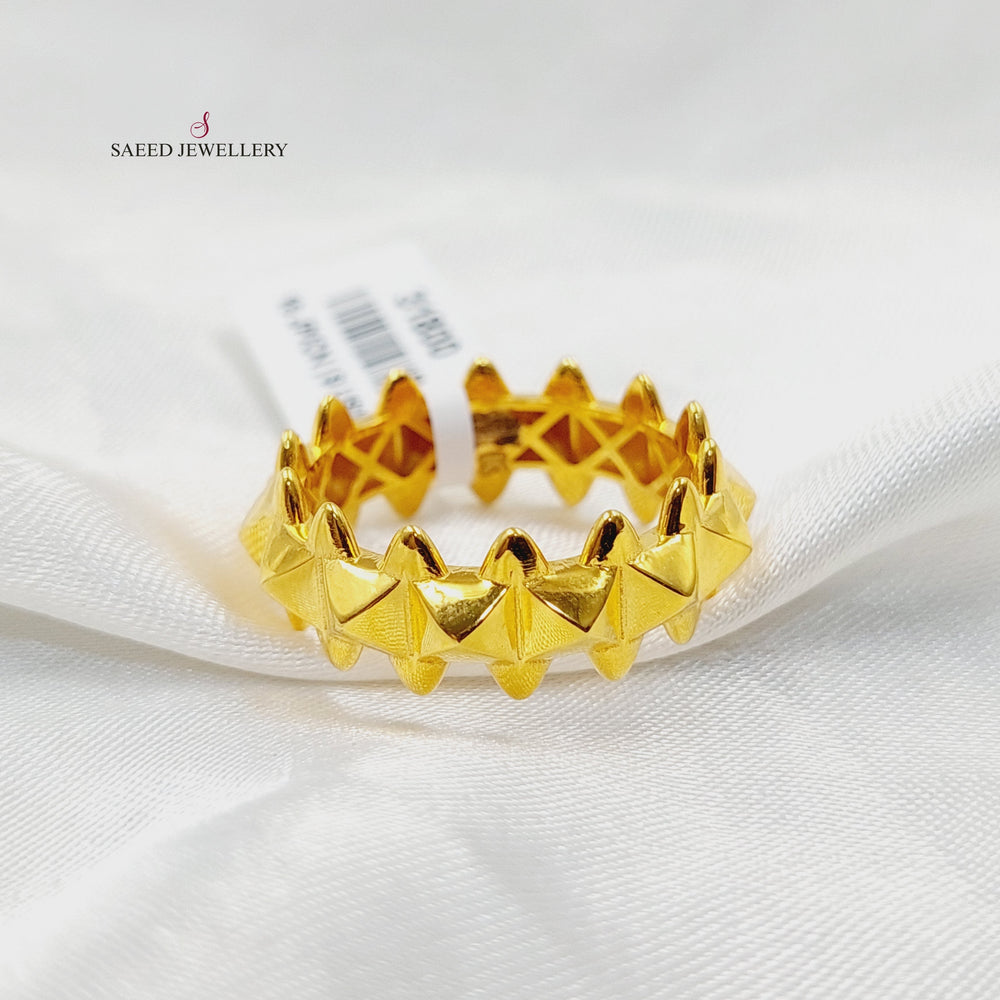 21K Gold Deluxe Turkish Ring by Saeed Jewelry - Image 2