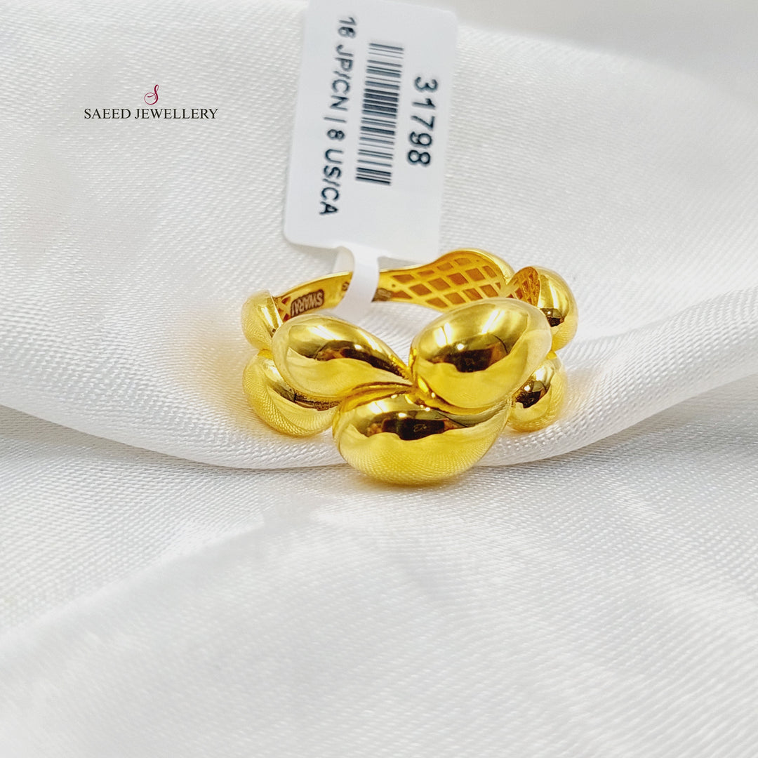 21K Gold Deluxe Turkish Ring by Saeed Jewelry - Image 2