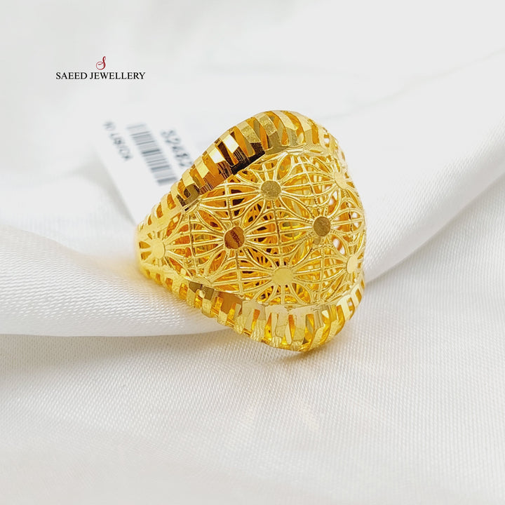 21K Gold Deluxe Turkish Ring by Saeed Jewelry - Image 7