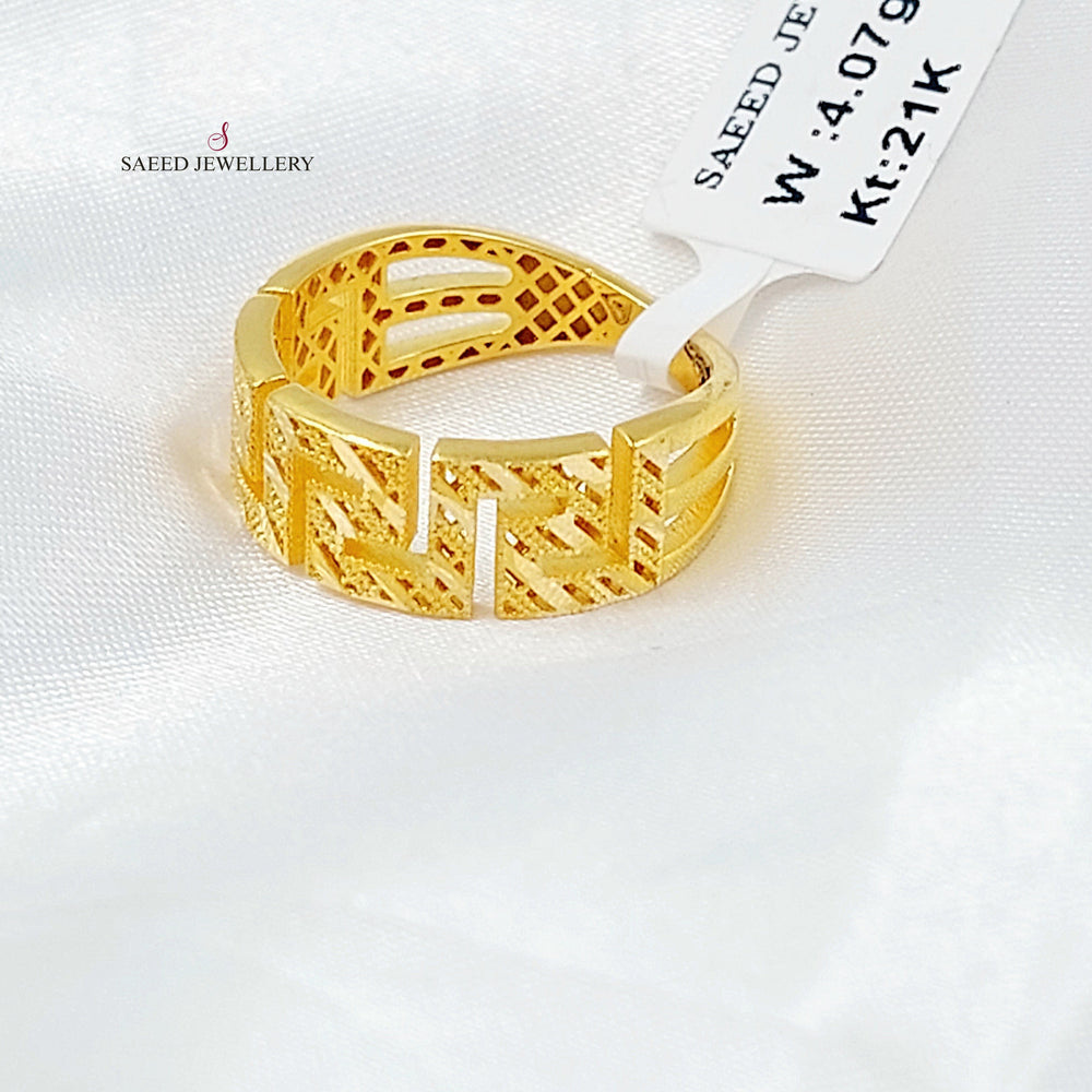 Deluxe Virna Ring Made of 21K Gold by Saeed Jewelry 