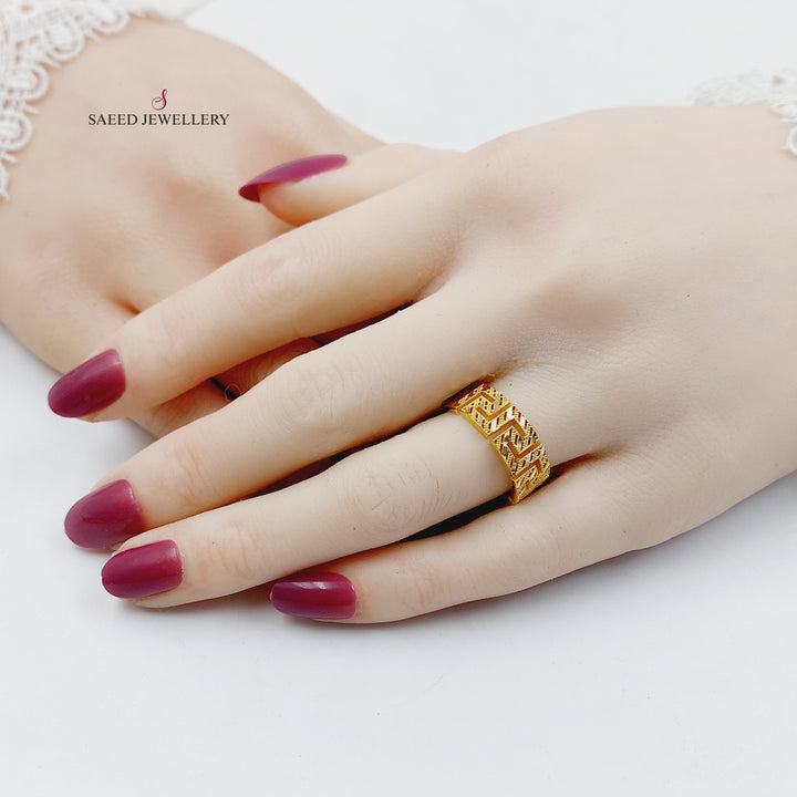 Deluxe Virna Ring Made of 21K Gold by Saeed Jewelry 