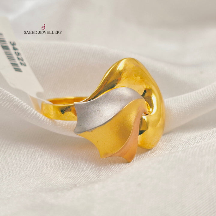 Deluxe Wings Ring Made of 21K Gold by Saeed Jewelry 