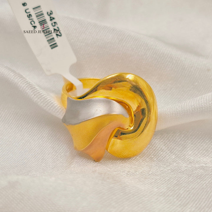 Deluxe Wings Ring Made of 21K Gold by Saeed Jewelry 