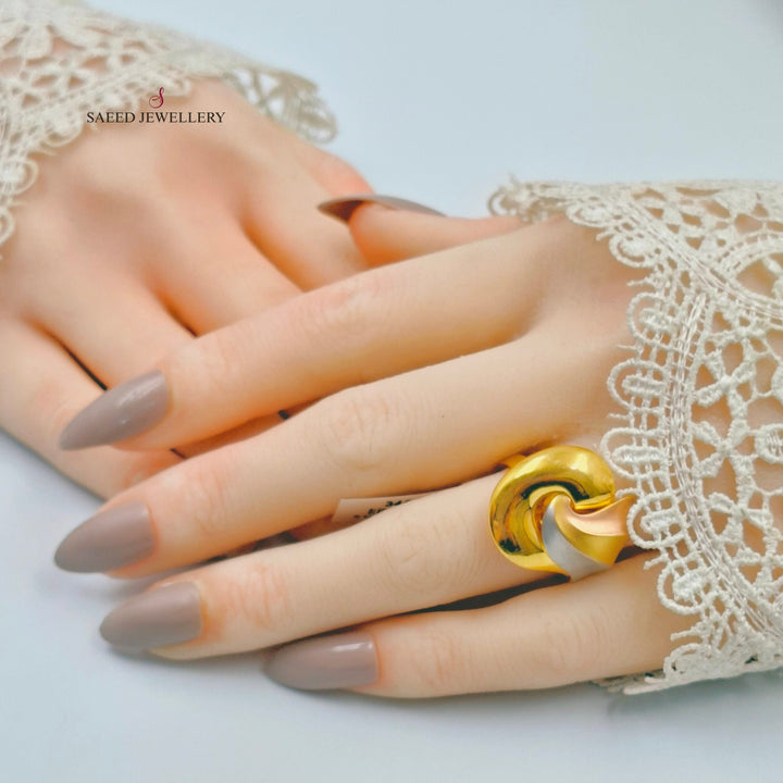 Deluxe Wings Ring Made of 21K Gold by Saeed Jewelry 