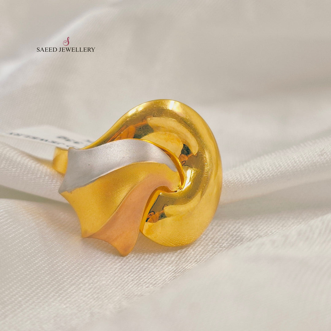 Deluxe Wings Ring Made of 21K Gold by Saeed Jewelry 